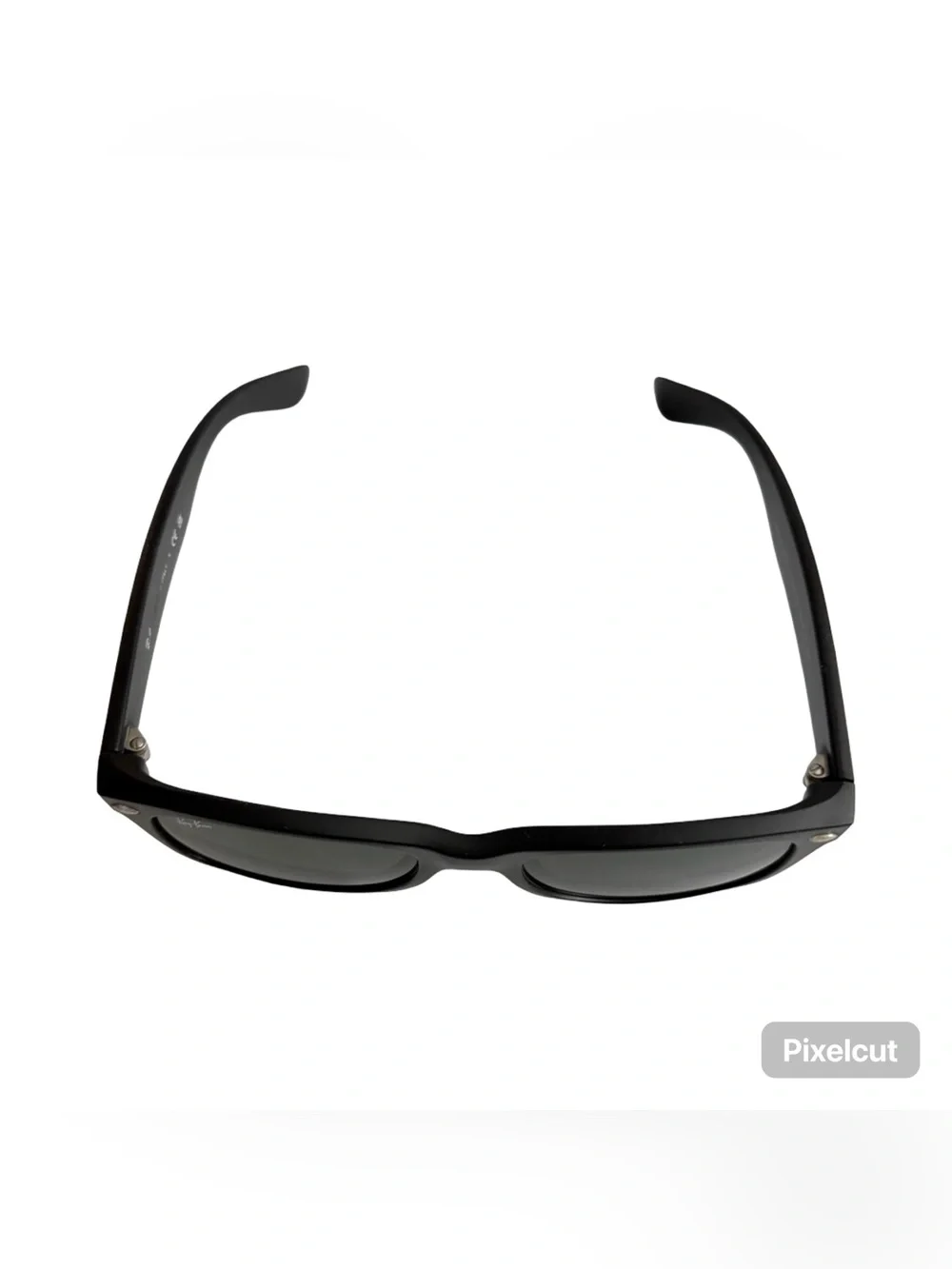 Ray-Ban Black Frame Sunglasses with Green Lenses